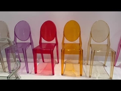 폴리프로필렌 투명한 치아바리 의자 샴페인 투명한 아크릴 치아바리 의자