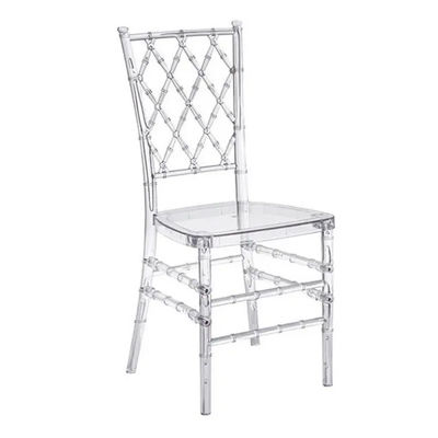 주문 크리스탈 아이스 스택 Chiavari 의자 결혼식 잔치 이벤트 온라인 제조