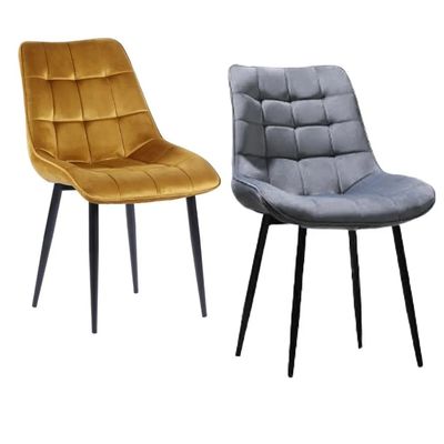 주문 맞춤형 가정용 부엌 가구와 함께 식사실을 변형 편안한 포장 PU 가죽 / 벨벳의 식사 의자 온라인 제조